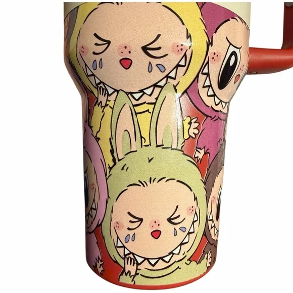 Stanley Labubu Monster Custom Graphic 40oz Quencher H2.0 Insulated Tumbler